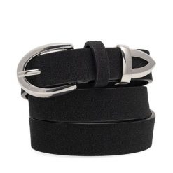 Pasek Damski Jenny Fairy. Czarne paski damskie Jenny Fairy, bez wzorów. Za 39.99 zł.