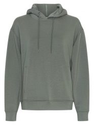 MOSS COPENHAGEN Bluza "Ima Q" w kolorze zielonym rozmiar: M/L. Zielone bluzy damskie Moss Copenhagen, l, bez wzorów, z kapturem. Za 157.73 zł.