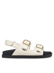 Geox Sandały J Sandal Foammentera J65P0A 000BC C1058 S Écru. Sandały dziewczęce Geox, ze skóry, bez obcasa, bez zapięcia. Za 249.99 zł.