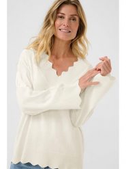 Cream Sweter w kolorze kremowym rozmiar: M. Brązowe swetry klasyczne damskie Cream, m, bez kołnierzyka. Za 105.63 zł.