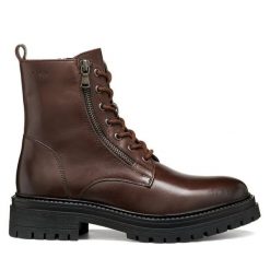 Trapery Geox. Czerwone trapery damskie Geox, bez zapięcia. Za 589.99 zł.