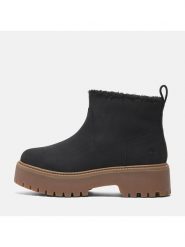 Timberland Skórzane botki "Stone Street" w kolorze czarnym rozmiar: 39,5. Czarne botki damskie Timberland, z materiału, street, bez obcasa, bez zapięcia. Za 550.36 zł.