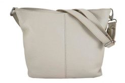 Listonoszka skórzana BARBERINI'S j. beżowa 12-10. Brązowe shopper bag Barberinis, bez wzorów, ze skóry, duże, bez dodatków. Za 199.99 zł.