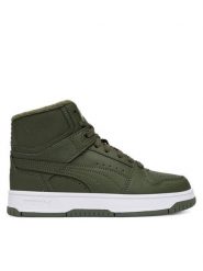 Puma Sneakersy Rebound Slam Mid Wtr Jr 40880302 Zielony ciemny. Zielone buty sportowe chłopięce Puma, ze skóry, bez zapięcia. Za 269.99 zł.