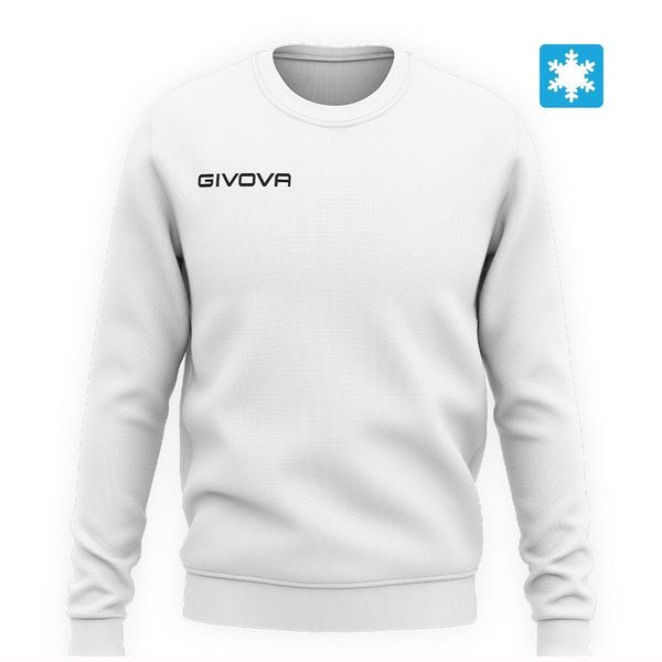 Bluza Givova Felpa biała 2XL. Białe bluzy damskie Givova, m, bez wzorów, z bawełny, bez kaptura. Za 88.10 zł.