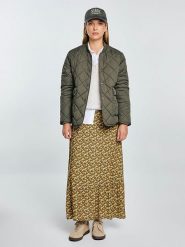 BIG STAR Spódnica w kolorze khaki rozmiar: XS. Brązowe spódnice damskie Big Star, na co dzień, xs, bez wzorów, z wiskozy, retro, maxi. Za 129.99 zł.