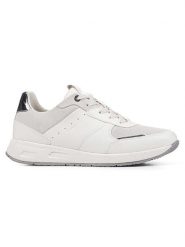 Geox Sneakersy "Dbulmya" w kolorze szaro-białym rozmiar: 38. Białe obuwie sportowe damskie Geox, bez zapięcia. Za 145.26 zł.