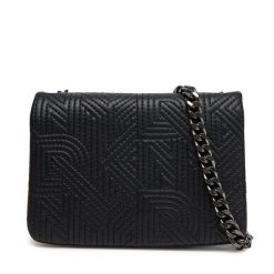 Torebka DKNY. Czarne torebki wieczorowe damskie DKNY, bez wzorów, bez dodatków. Za 369.99 zł.