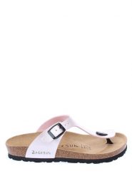 BACKSUN Japonki "Singapore" w kolorze jasnoróżowym rozmiar: 37. Różowe klapki damskie Backsun, bez wzorów, z materiału, z otwartym noskiem, bez obcasa, bez zapięcia. Za 117.99 zł.