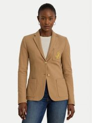 LAUREN RALPH LAUREN Marynarka 200797305018 Beżowy Slim Fit. Brązowe marynarki i żakiety damskie Lauren Ralph Lauren, m, bez wzorów, z bawełny. Za 1,499.00 zł.