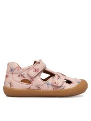 Froddo Sandały Ollie Sandal G2150186-13 S Beżowy. Brązowe sandały dziewczęce Froddo, ze skóry, bez obcasa, bez zapięcia. Za 359.99 zł.