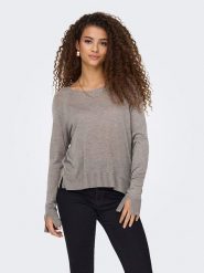 ONLY Sweter w kolorze szarym rozmiar: XL. Szare swetry klasyczne damskie Only, xl, bez kołnierzyka. Za 70.24 zł.