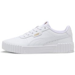 Adidasy Puma Carina 3.0, Kobiety. Białe obuwie sportowe damskie Puma, ze skóry ekologicznej, bez zapięcia, trekkingowe. Za 490.00 zł.