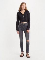 Levi´s Dżinsy "721" - Skinny fit - w kolorze szarym rozmiar: W29/L30. Szare jeansy damskie z podwyższonym stanem. Za 140.53 zł.
