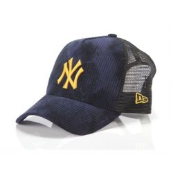 Czapka typu Trucker New York Yankees Tie Dye Cord. Niebieskie czapki damskie New Era, bez wzorów, z materiału. Za 181.20 zł.