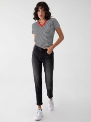 LTB Dżinsy "Freya" - Mom fit - w kolorze czarnym rozmiar: W25/L32. Czarne jeansy damskie LTB, z podwyższonym stanem. Za 87.81 zł.