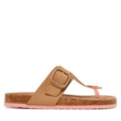 Japonki Tamaris. Brązowe klapki damskie Tamaris, bez wzorów, bez obcasa, bez zapięcia. Za 219.99 zł.