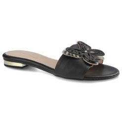 Czarne Klapki Damiss Modne Skórzane Letnie Buty. Czarne klapki damskie DAMISS, na lato, bez wzorów, z materiału, biznesowe, bez kołnierzyka, bez ramiączek. Za 209.00 zł.
