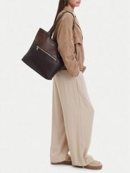Lasocki Torebka CEO-LSK-L-004-10 Brązowy. Brązowe shopper bag Lasocki, ze skóry, bez dodatków. Za 199.99 zł.
