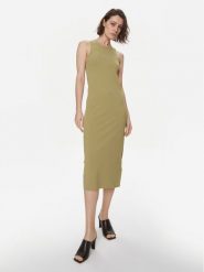 Weekend Max Mara Sukienka codzienna Astoria 2415321022 Zielony Slim Fit. Zielone sukienki damskie Weekend Max Mara, bez wzorów, z wiskozy, bez ramiączek. Za 569.99 zł.