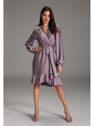 SWING Sukienka w kolorze fioletowym rozmiar: 36. Różowe sukienki damskie Swing, bez wzorów, z tkaniny, bez ramiączek. Za 227.85 zł.