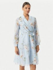 Rinascimento Sukienka koktajlowa CFC0128000003 Niebieski jasny Regular Fit. Niebieskie sukienki damskie Rinascimento, bez wzorów, z lyocellu, wizytowe, bez ramiączek. Za 819.99 zł.