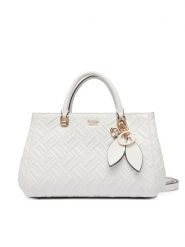 Guess Torebka Sally HWQG99 21060 Biały. Białe kuferki damskie Guess, z aplikacjami, ze skóry, bez dodatków. Za 749.99 zł.