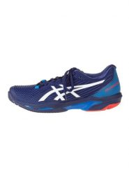 Asics Buty sportowe "Solution Speed FF 2" w kolorze granatowym rozmiar: 43,5. Niebieskie obuwie sportowe damskie Asics, bez zapięcia, do biegania. Za 425.95 zł.
