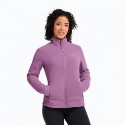 Bluza polarowa damska Jack Wolfskin Taunus 100 Full Zip. Czerwone bluzy damskie Jack Wolfskin, s, bez wzorów, z materiału, bez kaptura. Za 339.99 zł.