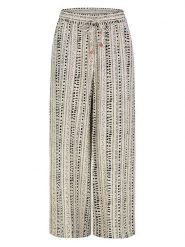 Eight2Nine Spodnie w kolorze beżowo-czarnym rozmiar: M. Brązowe spodnie materiałowe damskie Eight2Nine, bez wzorów, z materiału. Za 86.99 zł.