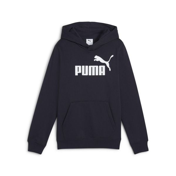 Młodzieżowa polarowa bluza z kapturem ESS z logo No. 1 PUMA New Navy Blue. Niebieskia bluzy damskie Puma, m, bez wzorów, z dżerseju, z kapturem. W wyprzedaży za 154.00 zł.