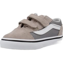 Buty VANS OLD SKOOL V 2TONE Szary. Szare obuwie trekkingowe damskie Vans, ze skóry, bez zapięcia. Za 217.99 zł.