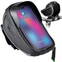 Sakwa rowerowa na kierownicę VAYOX VA0169 z etui na telefon. Czarne torebki klasyczne damskie VAYOX, bez dodatków. Za 49.00 zł.
