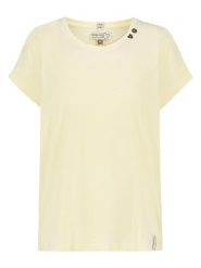 Sublevel Koszulka w kolorze jasnożółtym rozmiar: XL. Żółte bluzki damskie Sublevel, xl, bez wzorów, bez kołnierzyka, bez ramiączek. Za 43.99 zł.