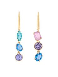 Swarovski Kolczyki Gema 5747917 Złoty. Żółte kolczyki damskie Swarovski, metalowe. Za 627.99 zł.