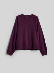 4F Bluza dresowa loose bez kaptura damska - fioletowa S. Fioletowe bluzy damskie 4F, l, bez wzorów, z bawełny, bez kaptura. Za 129.99 zł.
