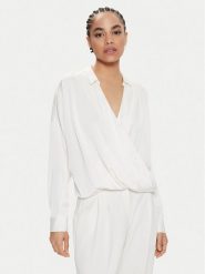 Imperial Koszula CJF4HDG Écru Relaxed Fit. Koszule damskie Imperial, xs, bez wzorów, z syntetyku, bez kołnierzyka, bez ramiączek. Za 169.99 zł.