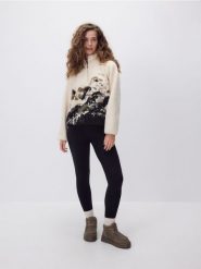 Bluza ze sztucznego baranka - wielobarwny. Bluzy damskie Reserved, l, bez wzorów, bez kaptura. W wyprzedaży za 109.99 zł.