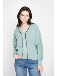 C& Jo Sweter w kolorze miętowym rozmiar: 42. Zielone swetry klasyczne damskie C& Jo, ze splotem, bez kołnierzyka. Za 109.26 zł.