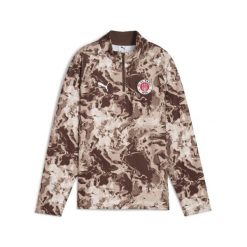 Młodzieżowa bluza przedmeczowa FC St. Pauli z zamkiem 1/4 PUMA. Biała bluzy damskie Puma, m, bez wzorów, bez kaptura. Za 319.00 zł.