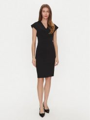 Rinascimento Sukienka koktajlowa CFC0122760003 Czarny Regular Fit. Czarne sukienki damskie Rinascimento, bez wzorów, z syntetyku, wizytowe, bez ramiączek. Za 319.99 zł.
