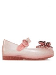 Melissa Baleriny Mini Melissa Sweet Love Fly Bb 35717 Różowy. Czerwone baleriny dziewczęce Melissa, bez wzorów, z tworzywa sztucznego, bez obcasa, bez zapięcia. Za 159.99 zł.