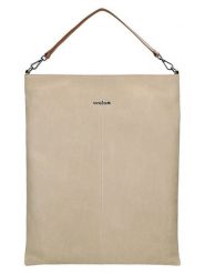 Wojas Skórzana torebka w kolorze beżowym - 35 x 42 x 4 cm rozmiar: onesize. Brązowe torebki klasyczne damskie Wojas, z materiału, na ramię, bez dodatków. Za 363.71 zł.