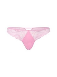 Calvin Klein Stringi koronkowe Kobiety Sztuczne włókno różowy, S. Czerwone stringi Calvin Klein, bez wzorów, z koronki. Za 59.95 zł.