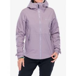 Kurtka przeciwdeszczowa damska Columbia OmniTech AmpliDry II Shell. Fioletowe kurtki damskie Columbia, bez wzorów, bez kaptura. Za 557.99 zł.