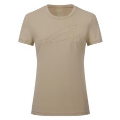 Damska koszulka do jazdy konnej Euro-Star Amalia. Brązowe koszulki damskie EURO-STAR, bez wzorów, bez kołnierzyka, bez ramiączek. Za 221.50 zł.