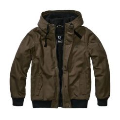 Kurtka Brandit Essential. Zielone kurtki damskie Brandit, xl, bez wzorów, z bawełny, z kapturem. Za 549.10 zł.