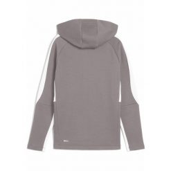 Młodzieżowa bluza z kapturem z zamkiem na całej długości EVOSTRIPE PUMA. Niebieskia bluzy damskie Puma, m, bez wzorów, z kapturem. W wyprzedaży za 159.00 zł.