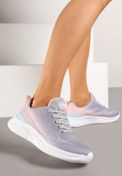 Jasnoszare Buty Sportowe Sneakersy Ombre na Piankowej Podeszwie Arelinas. Szare obuwie sportowe casual damskie Born2be, na fitness i siłownię. Za 109.99 zł.