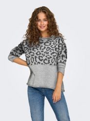 ONLY Sweter w kolorze szarym rozmiar: M. Szare swetry klasyczne damskie Only, m, bez kołnierzyka. Za 129.95 zł.
